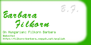 barbara filkorn business card